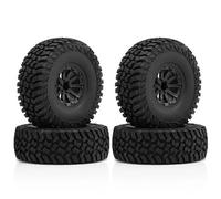 RC Pneumatici Auto Per Axial Per SCX10 90046 Per TRX4 Per Redcat Gen8 Per Rock 1/10 119 MM 1.9 Pollici Ruote Gomma Pneumatici Salire RC Crawler Auto Assemblare(Black)