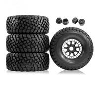 RC Pneumatici Auto Per HSP Per UDR Per FS Per FSR Per Atom Per ARRMA Per Mojave DB8 YK4072 DF7 1:7 1:8 Pneumatici E Ruote 17mm Hex RC Short Course Truck Car(Silver)