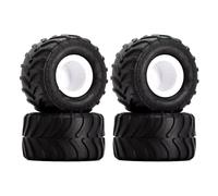 RC Pneumatici Modelli Per Axial Per SCX24 Per FMS Per FCX24 Per AX24 4PCS 70 * 38mm Per Monster Truck Wheel Rim Set Di Pneumatici Per 1/24 RC Crawler Car(White)