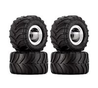 RC Pneumatici Modelli Per Axial Per SCX24 Per FMS Per FCX24 Per AX24 4PCS 70 * 38mm Per Monster Truck Wheel Rim Set Di Pneumatici Per 1/24 RC Crawler Car(Silver)