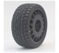 RC Pneumatici Modelli Per HSP Per HPI Per Kyosho Per Sakura Per Tamiya Per Yokomo 4 Pezzi 1/10 Pneumatico In Gomma Morbida Pneumatico Per Auto Turismo Pneumatico Per Rally 1/10(21004)