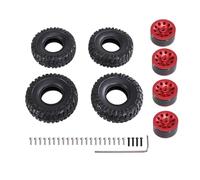 RC Pneumatici Parti Per MN 1/2 D90 98 99S 78 82 99sV2 1/16 Per WPL C14 C24 C34 Pneumatico Per Tipo Clip Morbido Pelle Rc Auto Aggiornamento Parti Metalliche Accessori E Riparazione(Red)