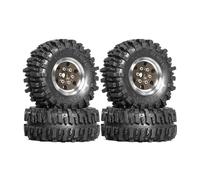RC Pneumatici Parti Per SCX24 Per TRX4M Per FMS Per FCX24 Per FCX18 AX24 1/18 1/24 Cerchi E Pneumatici Beadlock In Alluminio 1.0 4 Pezzi OD 55 * 23 Mm RC Crawler Car(Brown)