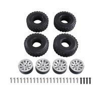 RC Pneumatici Ricambi Per MN Per MN82 LC79 Per MN78 D90 D91 99S Per WPL Per Range Per Feiyu Per JJRC 1/16 1/12 Metallo Sei Ruote Motrici Clip Mozzo Pneumatici RC Auto(Silver)