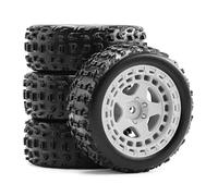 Rc Pneumatici Set Compatibile Con Arrma Per Typhon Per Grom 1/18 RC Car Upgrade Parts Accessori 4 Pezzi 69mm Pneumatico In Gomma Pneumatico Esagonale Da 12mm