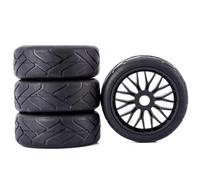 Rc Pneumatici Set Per 1/8 4 Pezzi Di Pneumatici Hot Melt Ruote Da 17 Mm Adattatore RC Telecomando, Modello Fuoristrada Per Buggy Parti Da Per Corsa Piatte Accessori Aggiornamento(B)