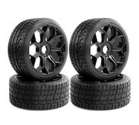 Rc Pneumatici Set per Arrma per Felony per Infraction 6S per BLX per Typhon 3S 6S per MEGA550 per Limitless Roller Pneumatici RC da 2,9'' OD 3,94'' Mozzo Ruota A Nido d'Ape 4 Pezzi