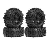 Rc Pneumatici Set per MJX H12Y+ per Axial per SCX10 AXI03007 per Tamiya CC01 D90 1/12 Cerchioni Beadlock in Plastica da 1,9" E Pneumatici per Cingolati OD 88mm 4 Pezzi Auto Cingolate
