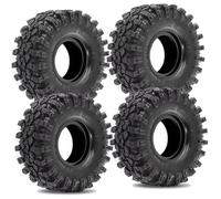 Rc Pneumatici Set per SCX10 90047 D90 TF2 CC01 per TRX4 per TRX6 per Redcat per Racing TC8 1/10 1/8 Pneumatici in Gomma da 2,2'' per Cerchi Beadlock da 2,2'' Ricambi per Auto Cingolate
