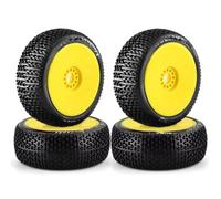 RC Pneumatico Ruota Compatibile Con Hpi Per Hsp Bazooka Camper Per Kyosho Per Zd Hongnuo 1/8 Ricambi Per Corsa 4x4 RC 4 Pneumatici Da 116 Mm, Cerchi Con Mozzi Esagonali Da 17 Mm