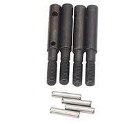 RC Portal Tock Assale Azionamento Assegna Albero 4PCs di alta qualità in acciaio indurito Parti di sostituzione di upgrade durevole per assiale SCX10 II 1/10 RC Crawler Black 37mm