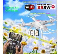 RC QUADRICOTTERO DRONE 2,4 GHZ SYMA X5HW TELECAMERA HD UPGRADE VERSION LUCI NEW
