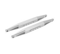 RC Rear Lower Trailing Arms 2PCS | Aluminum Alloy Upgrade for UD1002 UD1002se SG1002 1/10 Desert Off Road Car | Enhanced Stability/Control/Resilience (Argento)