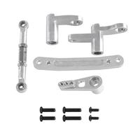 RC Ricambi Accessori Per SCY 1/16 16101 16102 16103 16104 16106 16201 Per Jjrc C8805 Q130A Q130B Q141 Componenti Dello Sterzo In Metallo Asta Dello Sterzo Parti Di Automobili Con Telecomando(Silver)