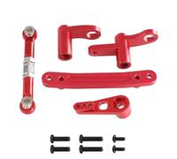 RC Ricambi Accessori Per SCY 1/16 16101 16102 16103 16104 16106 16201 Per Jjrc C8805 Q130A Q130B Q141 Componenti Dello Sterzo In Metallo Asta Dello Sterzo Parti Di Automobili Con Telecomando(Red)