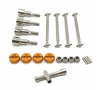 RC Ricambi Accessori Per SCY 16101 16102 16103 16104 16106 16201 16303 Per JJRC Q130A Q130B Q141 Q117 1/16 RC Auto Albero Di Trasmissione In Metallo CVD E 12mm Hex Parti Di Aggiornamento(Yellow)