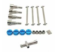 RC Ricambi Accessori Per SCY 16101 16102 16103 16104 16106 16201 16303 Per JJRC Q130A Q130B Q141 Q117 1/16 RC Auto Albero Di Trasmissione In Metallo CVD E 12mm Hex Parti Di Aggiornamento(Blue)
