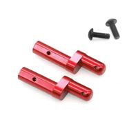 RC Ricambi Accessori Per Tamiya Per TT-02 Per TT02 1/10 2 Pezzi Piastra Batteria In Metallo Staffa Di Supporto Per Montaggio RC Auto Parti Di Aggiornamento Accessori Modificati(Red)