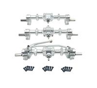 RC Ricambi Accessori Per WPL B16 B36 Per JJRC Q60 Q63 Q64 Per Fayee FY004 Per MN-77 6WD 6X6 1/16 RC Auto In Metallo Portale Anteriore E Posteriore Asse Aggiornamento Parti Accessori(Silver)