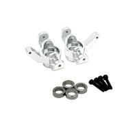 RC Ricambi Compatibile Con MJX 14207 14208 1/14 Accessori Per L'aggiornamento Dell'auto Con Telecomando Parti In Metallo Cuscinetto A Tazza Dello Sterzo Anteriore(Silver)