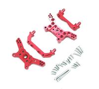 RC Ricambi Compatibile Con MJX 14210 14209 1/14 RC Auto Aggiornamento Accessori Metallo Anteriore E Posteriore Scocca Colonna Ammortizzatori Piastre(Red)