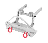 RC Ricambi Compatibile Con MJX Per HYPER GO H12Y RC Auto Aggiornamento Accessori Alluminio Lega Paraurti Anteriore Con Verricello Elettrico(Silver)
