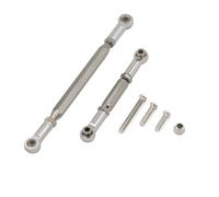 RC Ricambi Compatibile Con MN78 1/12 RC Trasmissione Per Arrampicata Auto Aggiornamento Modifica Ricambi Accessori Metallo Sterzo Asta(Silver)