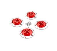 RC Ricambi Compatibile Con Tamiya Per HPI Per HSP 94123 1/10 RC Auto Aggiornamento Parti 4 Pezzi Da 12 Mm Freno Disco Ruota Cerchio Scatola Esagonale Adattatore(Red)