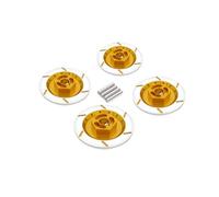 RC Ricambi Compatibile Con Tamiya Per HPI Per HSP 94123 1/10 RC Auto Aggiornamento Parti 4 Pezzi Da 12 Mm Freno Disco Ruota Cerchio Scatola Esagonale Adattatore(Yellow)