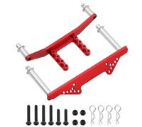 RC Ricambi Compatibile Con Traxxas Per Slash Per Rustler Per Stampede 1/10 RC Auto Aggiornamento Parti Metallo Anteriore Posteriore Carrozzeria Supporti Con Carrozzeria Montanti(Red)