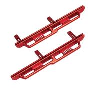 RC Ricambi Componenti Per Axial SCX6 Per JLU Per Wrangler 4WD 1/6 2 Pezzi In Alluminio CNC Per Guide Scorrimento Rocce Pedale Pedana Laterale Parti Aggiornamento Auto Cingolate RC(Red)