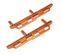 RC Ricambi Componenti Per Axial SCX6 Per JLU Per Wrangler 4WD 1/6 2 Pezzi In Alluminio CNC Per Guide Scorrimento Rocce Pedale Pedana Laterale Parti Aggiornamento Auto Cingolate RC(Orange)