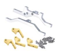 RC Ricambi Componenti Per D90 II 1/10 Base In Metallo Con Tirante Per Asse Del Sedile Per Staffa Di Montaggio Servo Superiore Accessori Per L'aggiornamento Auto Cingolate RC(Silver)