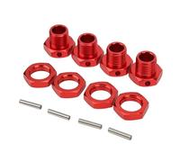 RC Ricambi Componenti Per HSP 1/8 4 Pezzi Viti Esagonali Per Ruote Giunto In Alluminio 17 Mm Kit Di Accessori Per L'aggiornamento Parti Per Pista Per Auto RC(Red)