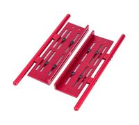 RC Ricambi Componenti Per SCX10 I II Per TRX4 Per Wrangler 1/10 2 Pezzi In Lega Alluminio Per Rock Sliders Pedana Laterale Regolabile Parti Aggiornamento Per Auto Cingolate RC(Red)