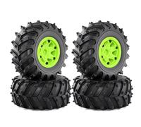 RC Ricambi Componenti Per SCX10 Per Traxxas Per HIMOTO Per HSP Per HPI Per Tamiya Per Kyosho 1/10 4 Pezzi Cerchio Esagonale Da 12 Mm 128 Monster Truck Pneumatici Per Buggy Parti(Green)
