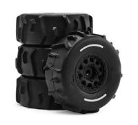 RC Ricambi Per Arrma Per Mojave Per Grom 1/16 4 Pezzi 72mm Short Course Truck Pneumatico Da Sabbia RC Auto Parti Aggiornamento Accessori Riparazione(Black,A)