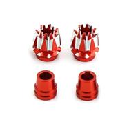 RC Riparazioni Modelli Per Frsky X7 Per Flysky I6S I6 I6X Per Jumper T18 T16 Per Futaba Spektrum DX6 DX7S DX8 Taranis X9D Estremità In Metallo M3 Per Stick A Bilanciere(Red)
