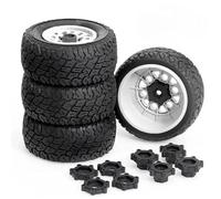 RC Riparazioni Modelli Per Slash Per Arrma Per HuanQi 4 Pezzi 110MM Pneumatici Camion A Per Corsa Breve Ruota Con 12mm 14MM 17MM Hex Rc Car(WHITE)