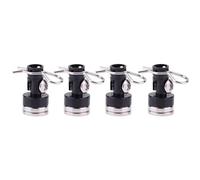 RC Riparazioni Modelli Per Traxxas Per HSP Per Sakura Per Redcat 1/10 4 Pezzi Stealth Corpo Invisibile Post Mount Contatto Shell Colonna + Pinze RC Drift Car(Black)