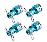 RC Riparazioni Modelli Per Traxxas Per HSP Per Sakura Per Redcat 1/10 4 Pezzi Stealth Corpo Invisibile Post Mount Contatto Shell Colonna + Pinze RC Drift Car(Blue)