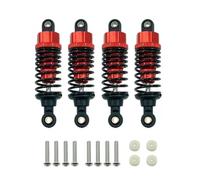 RC Riparazioni Ricambi Per Tamiya Per TT-02 TT-02d M-05 M-06 4 Pezzi Ammortizzatori In Lega Di Alluminio Serranda Set 60mm 1/10 RC Auto Parti Di Aggiornamento Accessori(Red)