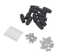 RC Robot Car High Performance Bearing Wheel Set, Durable Rubber Wheels with Aluminum Shaft, Specially Designed for DJI RoboMaster S1, Includes Wheels, Shaft, Bearings, and Gaskets