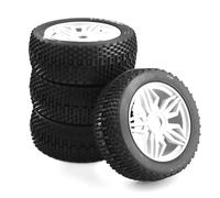 RC Ruote Gomma Compatibile Con Kyosho MP10 4WD Per HSP Per Aton Per HONGNOR 4 Pezzi Ruote Di Aggiornamento Fuoristrada Per Pneumatici Per Buggy Ruota Con Esagono Da 17 Mm 1/8 RC Auto