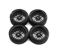 RC Ruote Gomma Compatibile Con Tamiya Per TT01 Per TT02 XV01 PTG-2 1/10 RC Drift Car On Road Per Touring Per Auto Da Per Corsa Ruota Per Pneumatici 65mm Duro Drift Tire