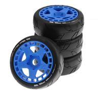 RC Ruote Gomma Per Arrma 1/8 RC Remote Control On-road E Off-Road Auto Elettrica Mozzo Per Thunder God 17mm Accoppiatore Accessori Di Aggiornamento(Blue)