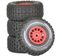 RC Ruote Gomma Per Arrma Per Mojave Per Grom 4x4 1/14 Per Desert Off-Road Ruote Aggiornamenti Per Piccola Per Scala Per Smart RC Trucks Parti(Red)