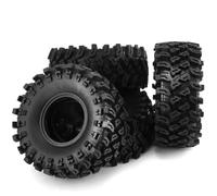 RC Ruote Gomma Per Axial Per SCX10 Per Pro Per Wraith Per Capra Per RR10 Per Traxxas Per TRX4 Per YK4082 Per YK408 1/10 4pcs RC Auto Pneumatico In Gomma Ruota Pneumatico