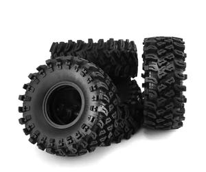 RC Ruote Gomma Per Axial Per SCX10 Per Pro Per Wraith Per Capra Per RR10 Per Traxxas Per TRX4 Per YK4082 Per YK408 1/10 4pcs RC Auto Pneumatico In Gomma Ruota Pneumatico