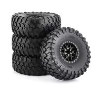 RC Ruote Gomma Per Axial Per SCX10 Per Wraith Per RR10 Per Capra Per Traxxas Per TRX4 Per YK4082 Per D90 4 Pezzi Set Di Pneumatici Per Cerchioni Per 1/8 1/10 RC Crawler Car